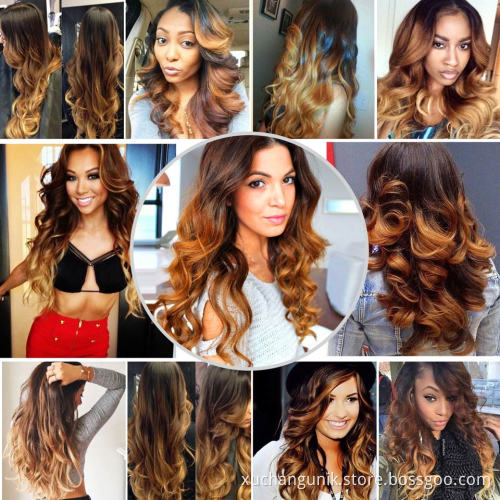 Uniky 1B 4 30 Blonde Brazilian Straight Lace Front Wig 13x4 Colored Ombre Human Hair Wigs Pre Plucked Remy Brown Lace Front Wig
